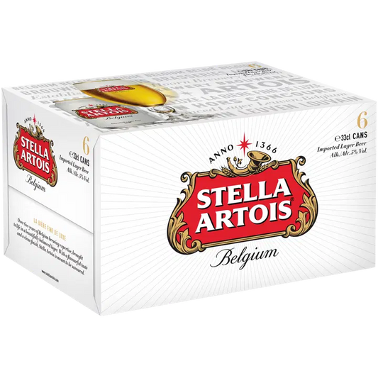 Stella Artois 5% 0,33L CAN 6-PACK｜Stella Artois 5% 0.33L 罐装 6 件装