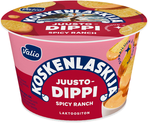 Valio Koskenlaskija ® 奶酪酱 辣牧场 无乳糖 e185 克｜Valio Koskenlaskija® juustodippi spicy ranch laktoositon e185 g
