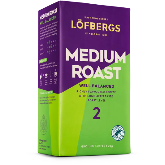 Löfbergs Medium Roast Suodatinkahvi 500 g Rainforest alliance｜Löfbergs 中度烘焙过滤咖啡 500 克 雨林联盟