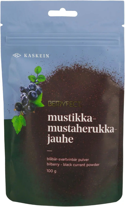 Kaskein 100%天然浆果 蓝莓黑加仑粉 100克