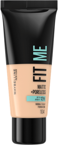 Maybelline 纽约Fit Me哑光无瑕粉底液 104 Soft Ivory 30ml
