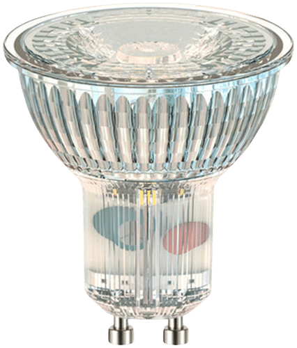 Airam LED射灯PAR16全玻璃4W GU10 36D 390lm/750cd 2700K，吸塑装