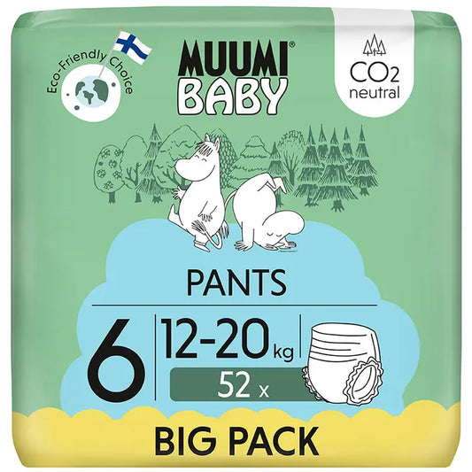 Muumi Baby Pants housuvaippa 6 - 52 kpl 12-20 kg｜Muumi Baby 裤型尿布6-52片12-20斤