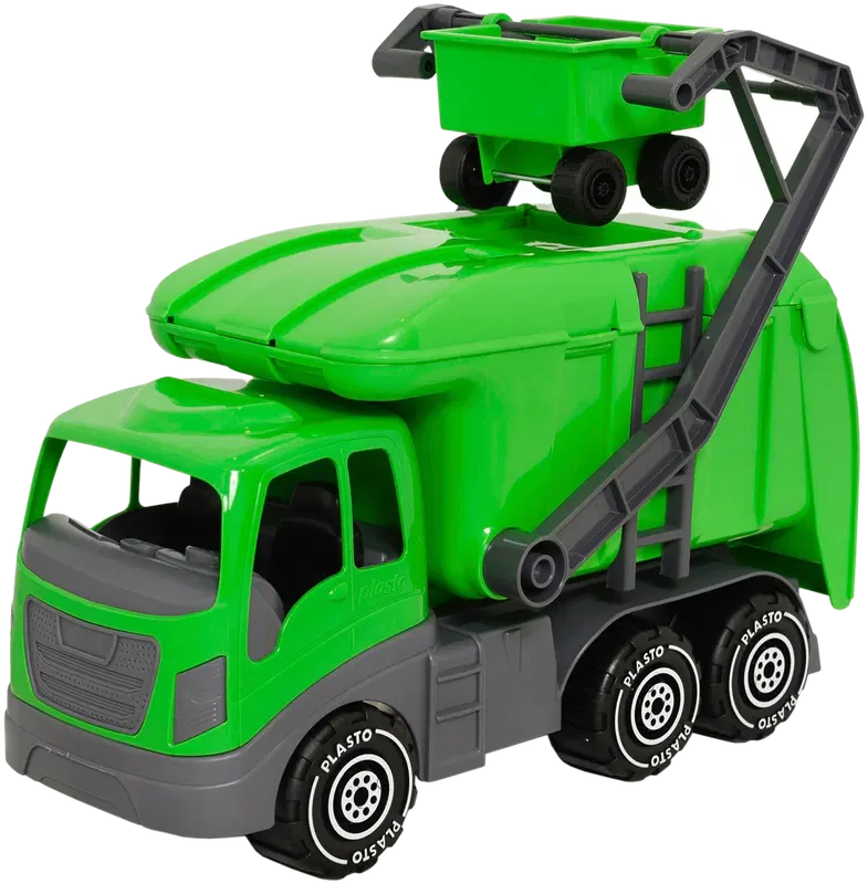 Plasto 回收车，长40厘米，绿色｜Plasto kierrätysauto, pituus 40 cm, vihreä