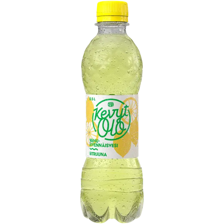 KevytOlo Sitruuna mehukivennäisvesi 0,5 l kmp｜KevytOlo 柠檬汁矿泉水 0.5 l kmp