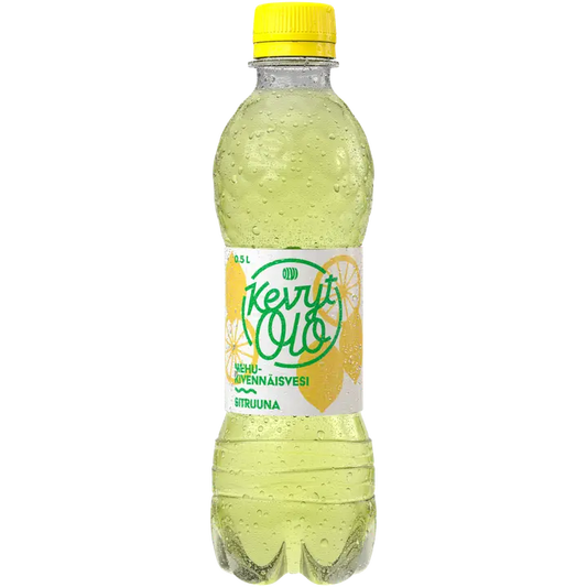 KevytOlo Sitruuna mehukivennäisvesi 0,5 l kmp｜KevytOlo 柠檬汁矿泉水 0.5 l kmp