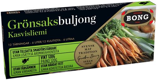 Bong 蔬菜高汤块12块装 120g｜Bong kasvisliemikuutiot 12-pack 120g