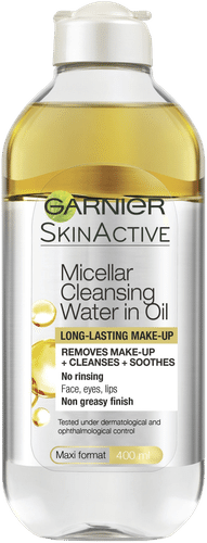 Garnier SkinActive 卡尼尔胶束卸妆水（干性肌用） 400 ml｜Garnier Micellar micellar-puhdistusvesi kuivalle iholle 400 ml
