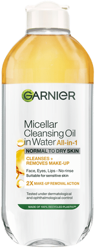 Garnier SkinActive 卡尼尔胶束卸妆水（干性肌用） 400 ml