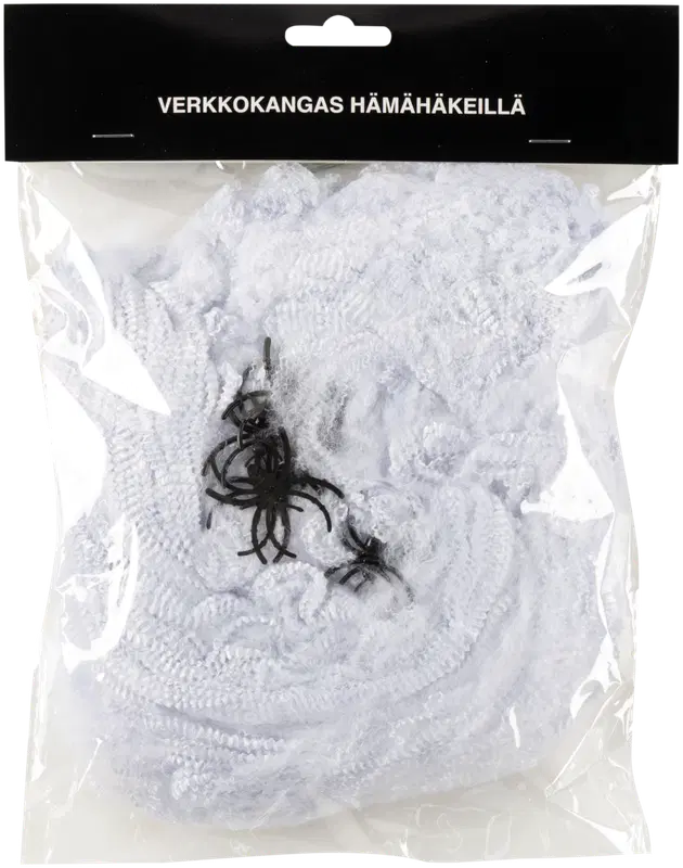 白色蜘蛛网布8只蜘蛛
