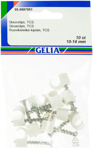 Gelia 线夹 10-14mm 螺丝长38mm 10个 白色