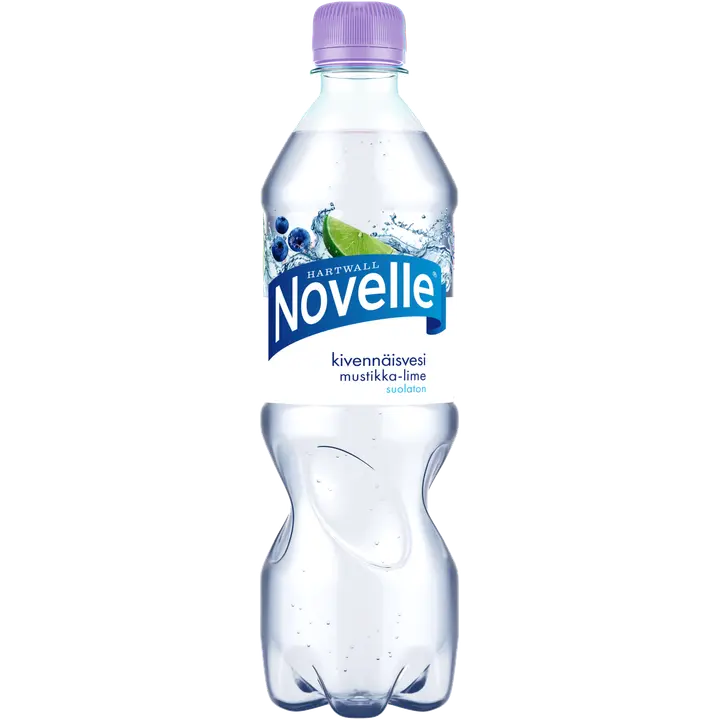 Hartwall Novelle Mustikka-Lime kivennäisvesi 0,5 l｜Hartwall Novelle 蓝莓青柠矿泉水 0,5 l