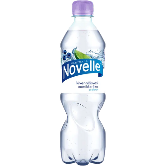 Hartwall Novelle Mustikka-Lime kivennäisvesi 0,5 l｜Hartwall Novelle 蓝莓青柠矿泉水 0,5 l