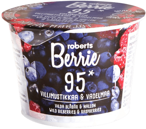 Roberts Berrie villimustikka & vadelma 100 ml｜Roberts Berrie 野生蓝莓和覆盆子 100 ml