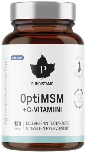 Puhdistamo OptiMSM+C 胶囊 120 kaps