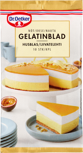 Dr. Oetker Nauta Liivatelehti 10 kpl｜Dr. Oetker 牛明胶片 10 kpl