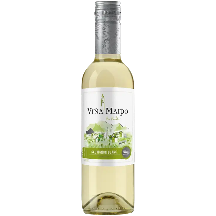 Viña Maipo Sauvignon Blanc 8 %, 0,375 l valkoviini lasipullo｜Viña Maipo 长相思 8%，0.375 升白葡萄饮料玻璃瓶