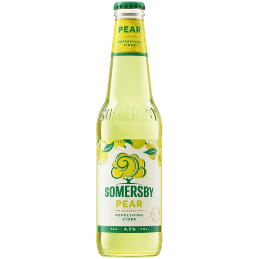 Somersby Pear päärynäsiideri 4,5 % lasipullo 0,33 L｜Somersby 梨梨苹果饮品 4.5% 玻璃瓶 0,33 L