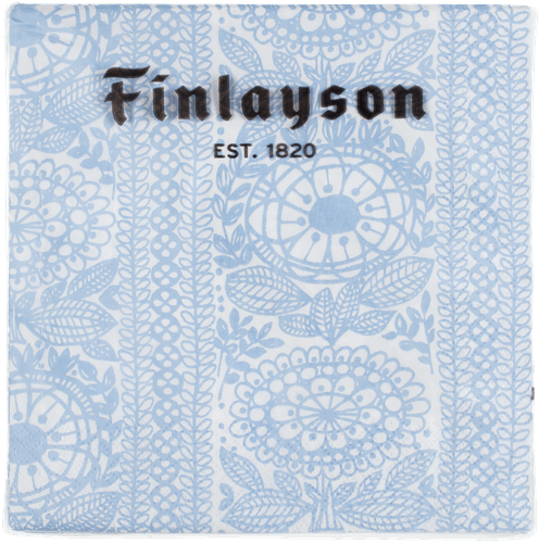 Finlayson Taimi浅蓝色餐巾纸20张/24厘米｜Finlayson Taimi vaaleansininen lautasliina 20kpl/24cm