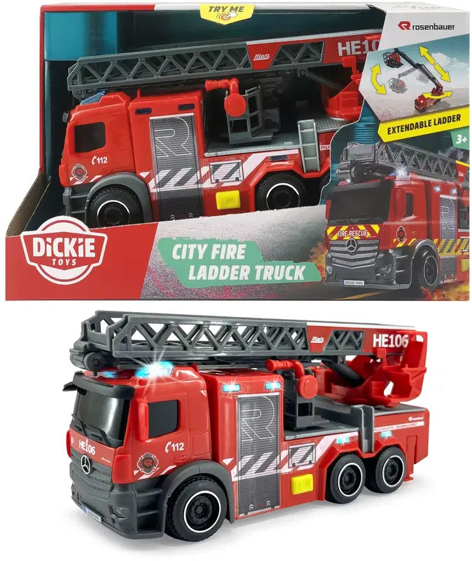 Dickie Toys 云梯消防车，芬兰模型 23 cm｜Dickie Toys tikaspaloauto, suomalainen malli, 23 cm