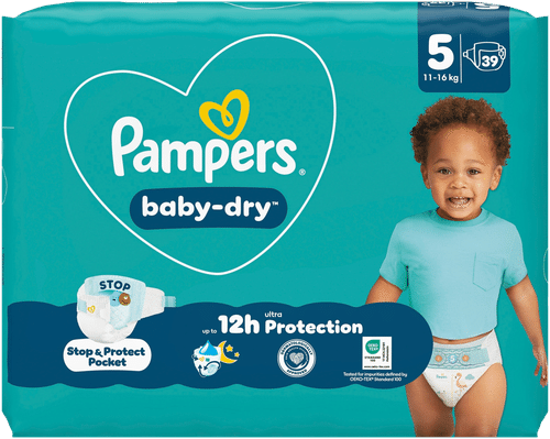 Pampers 婴儿干爽纸尿裤 S5 11-16kg 39片｜Pampers Baby Dry S5 11-16kg 39kpl vaippa