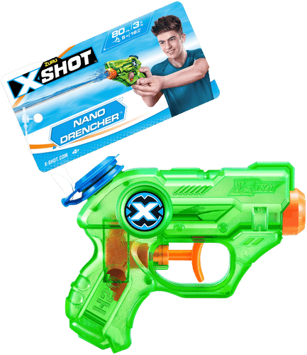 X-SHOT WATER X-Shot 水枪 Nano Drencher 挂卡