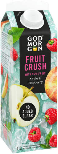 God Morgon Fruit Crush Omena & vadelma mehujuoma 1 L｜God Morgon Fruit Crush 苹果覆盆子汁饮料 1 L