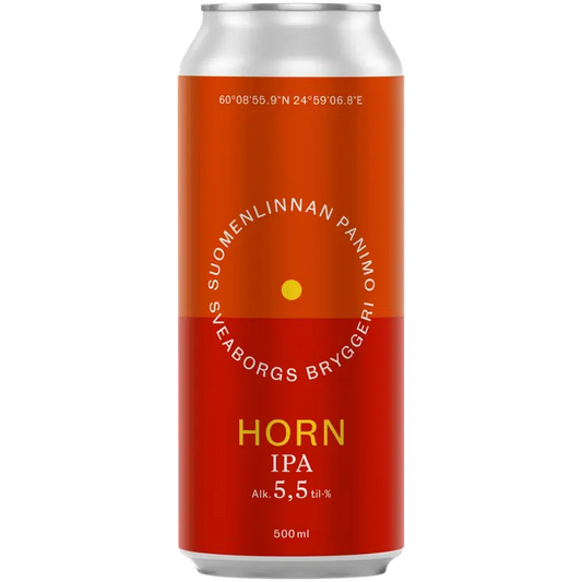 Suomenlinnan Panimo 50cl Horn IPA 5,5% tölkki olut｜Suomenlinnan Panimo 50cl Horn IPA 5.5% 罐装饮品