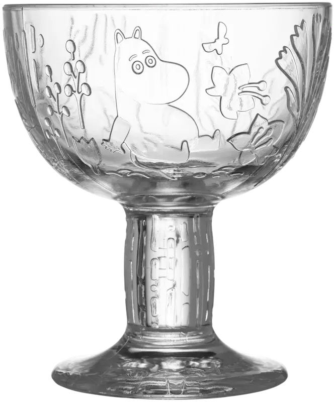 Moomin Arabia 姆明沙拉碗 140mm 透明｜Moomin Arabia Muumi tarjoilukulho 140mm kirkas