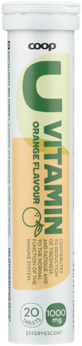 Coop 维生素C 1000mg 橙味泡腾片 20 kpl