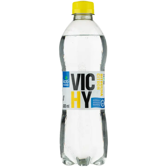 Kotimaista sitruuna vichy kivennäisvesi 0,5l｜Kotimaista 维希柠檬矿泉水 0,5l