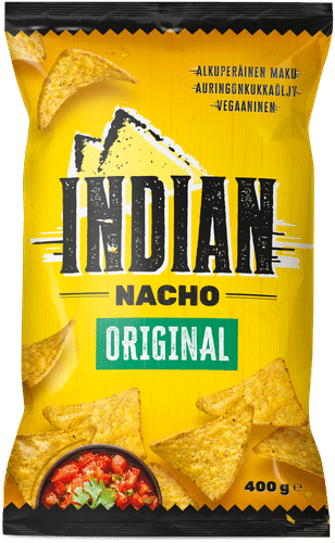 Indian 原味玉米片 400g｜Indian Original nacho maissilastu 400g