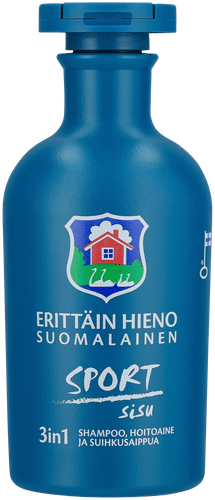Erittäin Hieno Suomalainen Sport Sisu 3in1 shampoo, hoitoaine, suihkusaippua 300ml