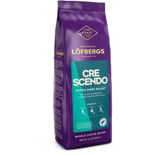 Löfbergs Crescendo Papukahvi 400 g Rainforest Alliance｜Löfbergs Crescendo Bean 咖啡 400 克 雨林联盟