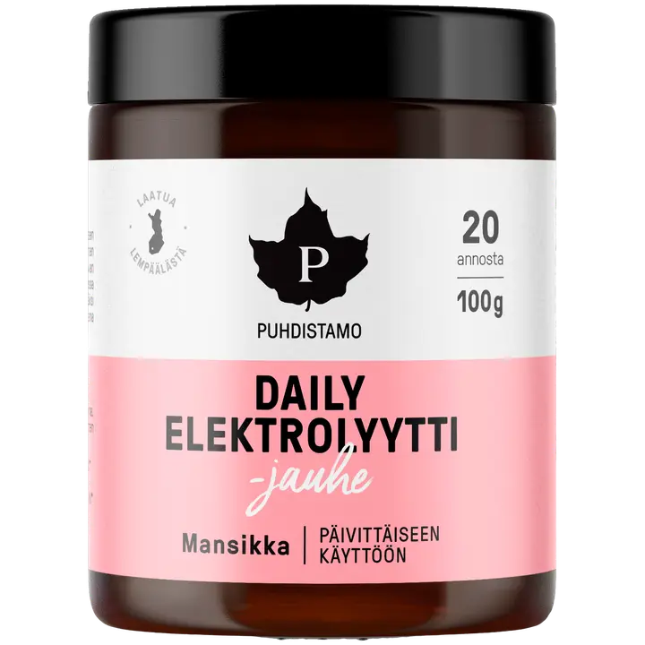 Puhdistamo Daily Elektrolyyttijauhe Mansikka 100 g-Puhdistamo 每日电解质粉 草莓 100 g
