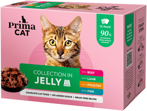 PrimaCat Hyytelölajitelma 12 x 85 g