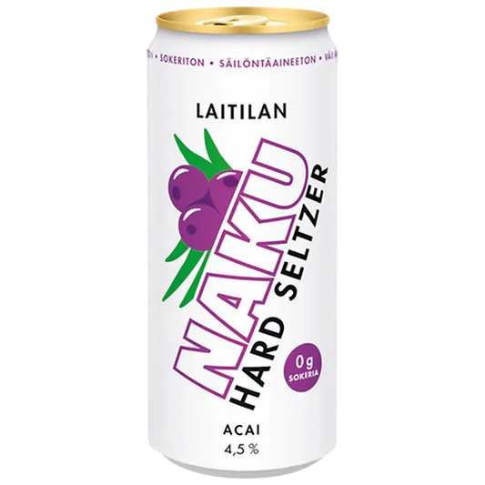 Laitilan Naku Acai 4,5 til-% 0,33L hard seltzer｜Laitilan Naku 巴西莓 4.5 vol% 0.33L 硬苏打水