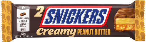Snickers 奶油花生酱巧克力棒 36,5g｜Snickers Creamy Peanut Butter suklaapatukka 36,5g