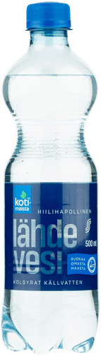 Kotimaista Hiilihapollinen lähdevesi 0,5l