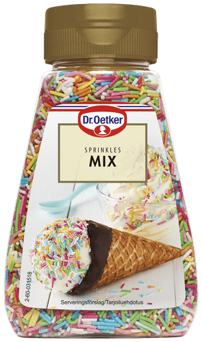 Dr. Oetker Sprinkles Mix -koristerakeet 120g｜Dr. Oetker 彩针糖粒装饰 120g