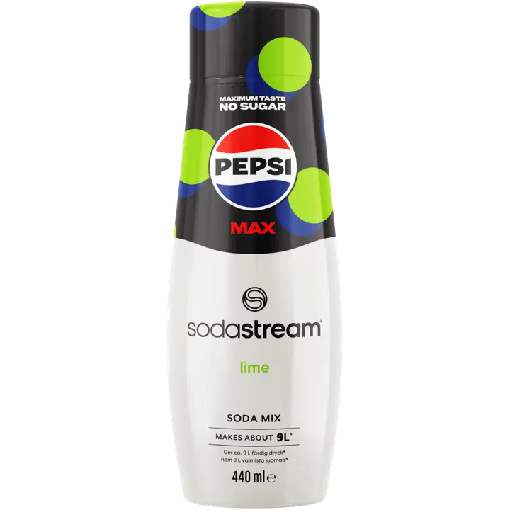 SodaStream Pepsi Max Lime -juomatiiviste 440ml｜SodaStream Pepsi Max Lime 浓缩饮料 440ml