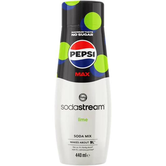 SodaStream Pepsi Max Lime -juomatiiviste 440ml｜SodaStream Pepsi Max Lime 浓缩饮料 440ml