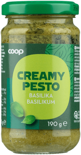 Coop creamy basilikapesto 190 g