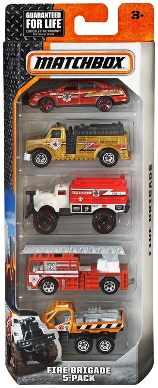 Mattel 火柴盒玩具车5件套混合装｜Matchbox leikkiauto 5-pack lajitelma
