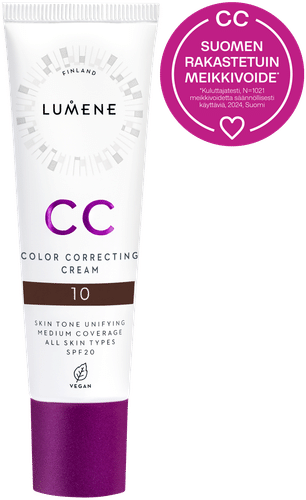 Lumene CC调色粉底液SK20 10 30 ml｜Lumene CC Color Correcting Meikkivoide SK20 10 30 ml