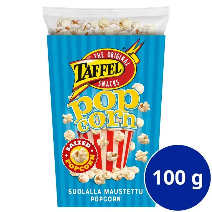 Taffel Popcorn salt maustettu popcorn 100g-Taffel 爆米花 盐调味爆米花 100g