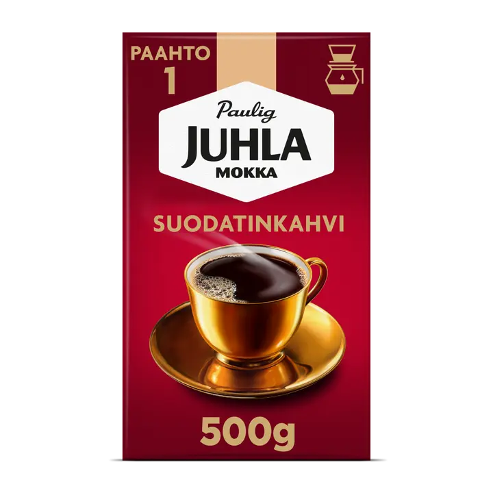 Paulig Juhla Mokka kahvi suodatinjauhatus 500g｜Juhla Mokka Paulig Juhla 摩卡咖啡过滤研磨 500g