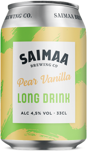 Saimaa Pear Vanilla Long Drink 4,5% 0,33l tölkki