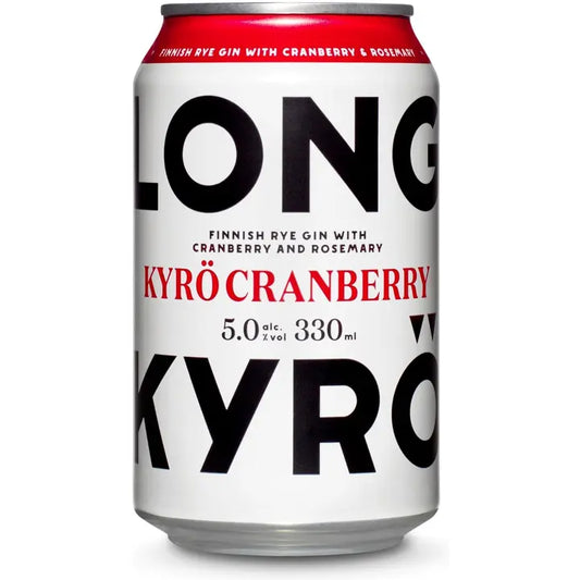 Kyrö Cranberry 5,0 til-% 0,33 l long drink tölkki｜Kyrö 蔓越莓 5.0 vol% 0.33 l 长饮罐