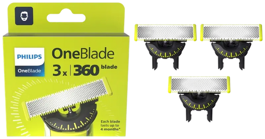Philips OneBlade 360替换刀头 3件装 QP430/50｜Philips Vaihtoterät OneBlade 360 3 kpl QP430/50